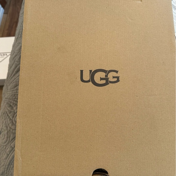 NEW UGG WOMEN'S ULTRA MINI PLATFORM SUEDE SHEARLING LINED BOOTIES CHESTNUT - Picture 2 of 7